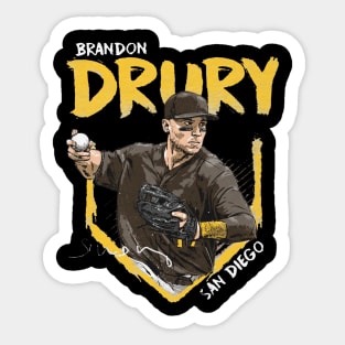 Brandon Drury San Diego Base Sticker